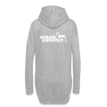 Cane Corso - Hoodie-Kleid - Grau meliert - Hinten