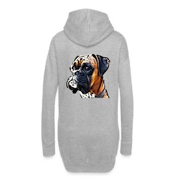 Boxer Hunderasse Rasse Hund T-Shirt Hoddie etc. - Hoodie-Kleid - Grau meliert - Hinten