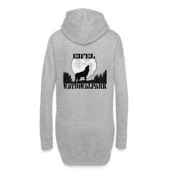 Eifel National Park Wolf, gift nature shirt - Hoodie Dress - heather grey - Back