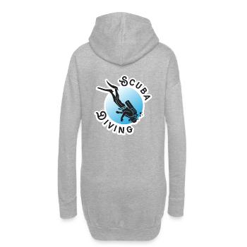 Scuba Diving - Hoodie-Kleid - Grau meliert - Hinten