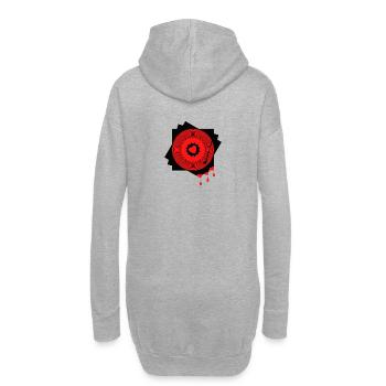 avec coeur et âme sur le pont - Sweat-shirt à capuche long Femme - gris chiné - Dos