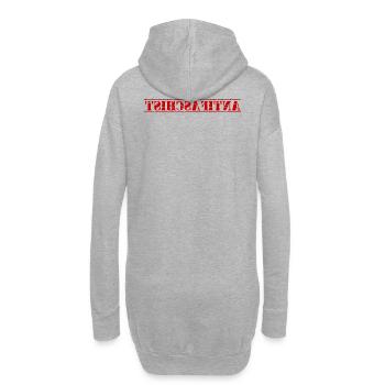 ANTIFASCISTE SPIEGELSCHRFT - Sweat-shirt à capuche long Femme - gris chiné - Dos