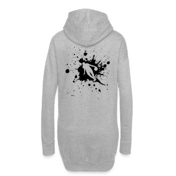 Basketball Dribble Man Noir - Sweat-shirt à capuche long Femme - gris chiné - Dos