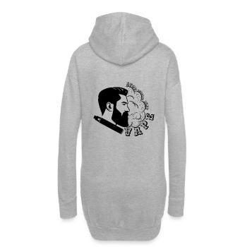 Arrêtez de fumer juste vape - Sweat-shirt à capuche long Femme - gris chiné - Dos