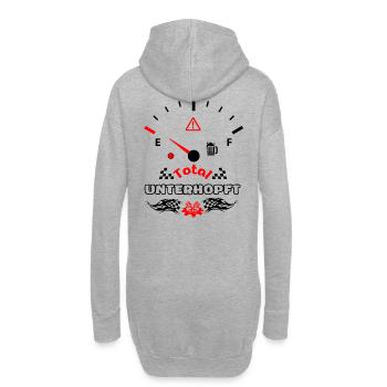 Total Unterhopft Bier Tank Display Tacho - Hoodie-Kleid - Grau meliert - Hinten