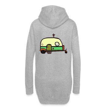 Caravane Camping-car Caravane Vacances Camping Tour - Sweat-shirt à capuche long Femme - gris chiné - Dos
