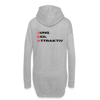 JGA Jung Geil Attraktiv - Hoodie-Kleid - Grau meliert - Hinten