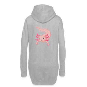 Jolie Axolotl Schwanzlurch - Sweat-shirt à capuche long Femme - gris chiné - Dos