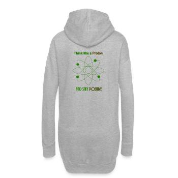 Science Stay Positive like a Proton Gift Shirt - Hoodie-Kleid - Grau meliert - Hinten