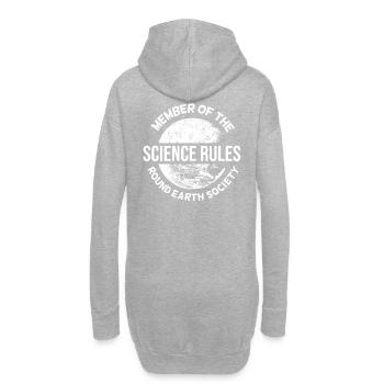 Chemise de satire plate Earth Earth Society - Sweat-shirt à capuche long Femme - gris chiné - Dos