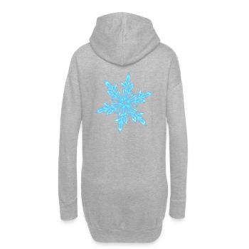 Cristal de glace - Sweat-shirt à capuche long Femme - gris chiné - Dos