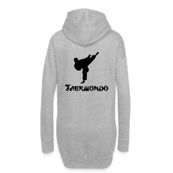 taek won do geschenk shirt - Hoodie-Kleid - Grau meliert - Hinten