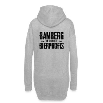 Bamberg Ville des professionnels de la bière buveur de bière cadeau - Sweat-shirt à capuche long Femme - gris chiné - Dos