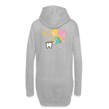 Dent fée dent fée wobble dent dents d'enfants magiques - Sweat-shirt à capuche long Femme - gris chiné - Dos