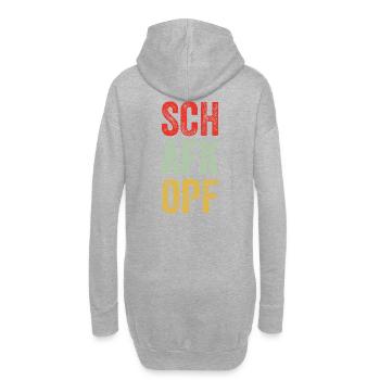 Schafkopf Schafkopfer schafkopfen Kartenspiel Bier - Hoodie-Kleid - Grau meliert - Hinten