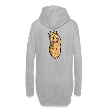 Peanut King Fantasy Nut Cadeau de Noël - Sweat-shirt à capuche long Femme - gris chiné - Dos