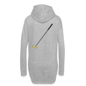 Golf Golfschläger Golfsport - Hoodie-Kleid - Grau meliert - Hinten