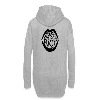 Punk rock anticapitalisme communiste - Sweat-shirt à capuche long Femme - gris chiné - Dos