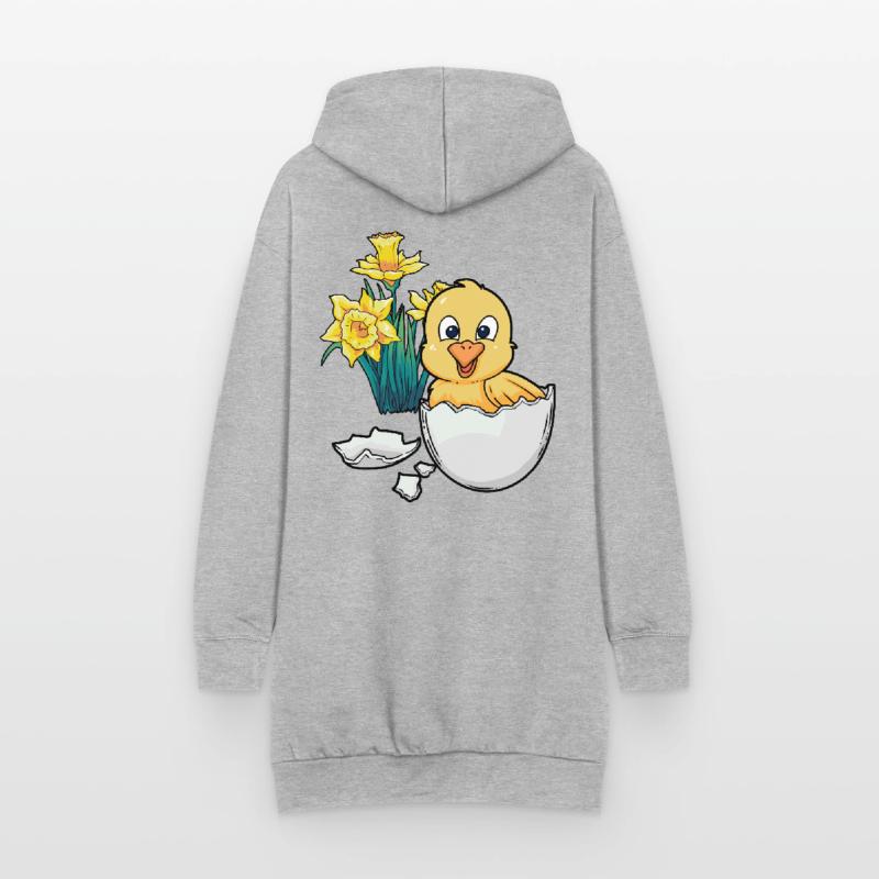 Joyeux Easter Chicks Easter Egg Kids Bébé Chick Egg Egg Sweat-shirt à capuche long Femme