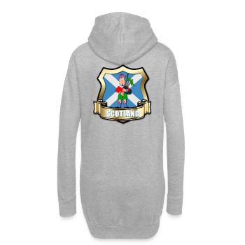 Drapeau de l'Écosse avec bouclier d'or et piper - Sweat-shirt à capuche long Femme - gris chiné - Dos