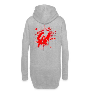 SK8 est GR8 Rouge - Sweat-shirt à capuche long Femme - gris chiné - Dos