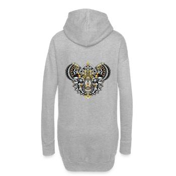 Koalabär Mandala - Hoodie-Kleid - Grau meliert - Hinten