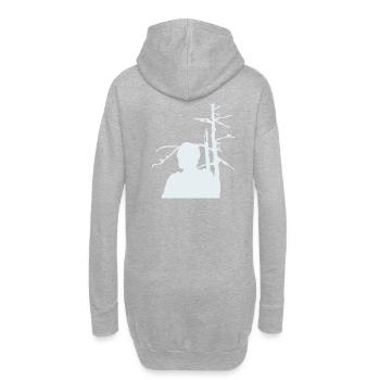 soldat - Sweat-shirt à capuche long Femme - gris chiné - Dos