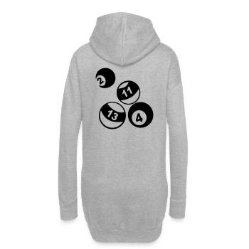 Billard - Hoodie-Kleid - Grau meliert - Hinten