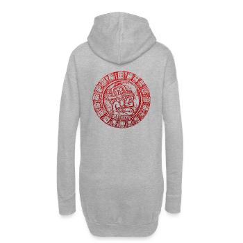 maya - Hoodie-Kleid - Grau meliert - Hinten