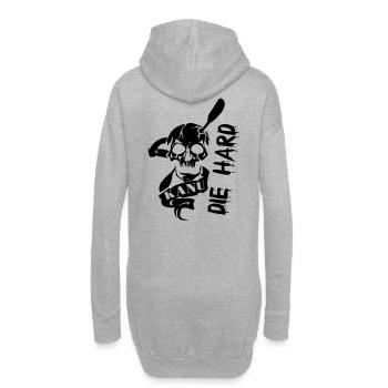 kanu_schaedel - Hoodie-Kleid - Grau meliert - Hinten