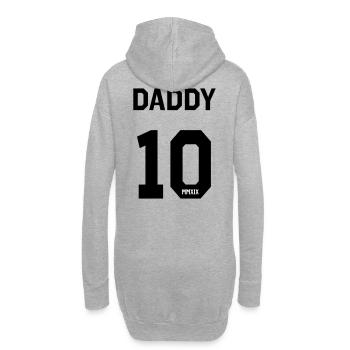 Daddy 2019 - Hoodie-Kleid - Grau meliert - Hinten