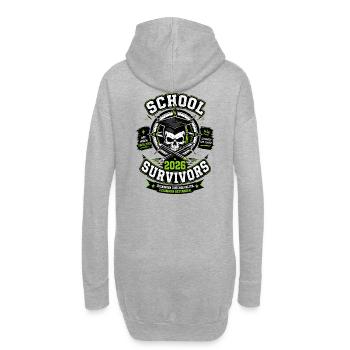 School Survivors 2026 – Abschluss geschafft - Hoodie-Kleid - Grau meliert - Hinten