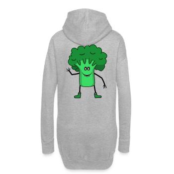 Brocoli, Légumes, Jardin, Cuisine, Repas Végétarien - Sweat-shirt à capuche long Femme - gris chiné - Dos