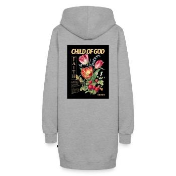 CHILD OF GOD - Sweat-shirt à capuche long Femme - gris chiné - Dos