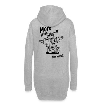Plus de grind, moins d’esprit ! - Sweat-shirt à capuche long Femme - gris chiné - Dos