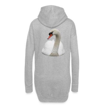 Cygnes cygnes - Sweat-shirt à capuche long Femme - gris chiné - Dos