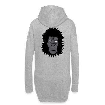 Gorilla - Hoodie-Kleid - Grau meliert - Hinten