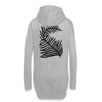 Planter - Sweat-shirt à capuche long Femme - gris chiné - Dos