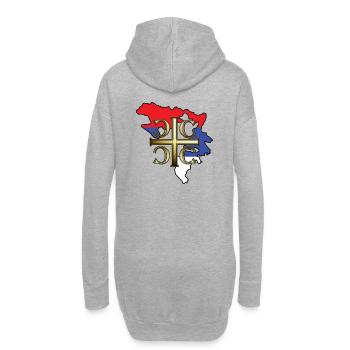 rs2 - Sweat-shirt à capuche long Femme - gris chiné - Dos