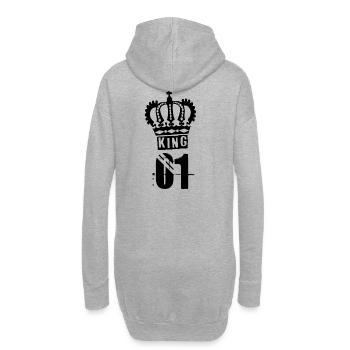 KING - Hoodie-Kleid - Grau meliert - Hinten
