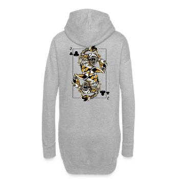 Scorpion Steampunk Jeu de Cartes Clubs Jack Poker - Sweat-shirt à capuche long Femme - gris chiné - Dos