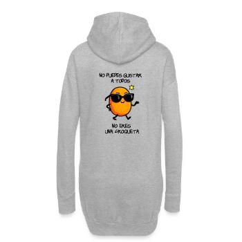 Croquette à la mode - Sweat-shirt à capuche long Femme - gris chiné - Dos