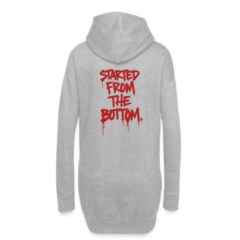 Gestartet Von Unten Graffiti - Hoodie-Kleid - Grau meliert - Hinten