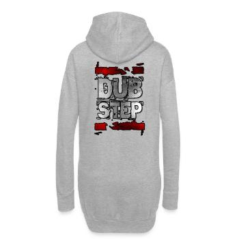 I Love Dubstep Music - Hoodie Dress - heather grey - Back