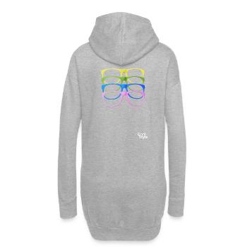 Bunte Brillen - Hoodie-Kleid - Grau meliert - Hinten