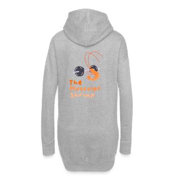 La crevette musclée - Sweat-shirt à capuche long Femme - gris chiné - Dos