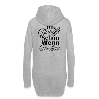 Tellement sympa quand on ment - Sweat-shirt à capuche long Femme - gris chiné - Dos