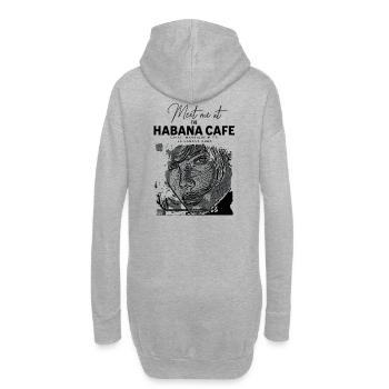 Porträt Verlobt im Café in Havanna - Hoodie-Kleid - Grau meliert - Hinten