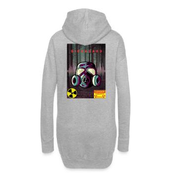 Kontaminationszone - Hoodie-Kleid - Grau meliert - Hinten