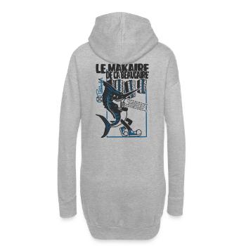Le Makaire de la Beaucaire, Toulon - Sweat-shirt à capuche long Femme - gris chiné - Dos